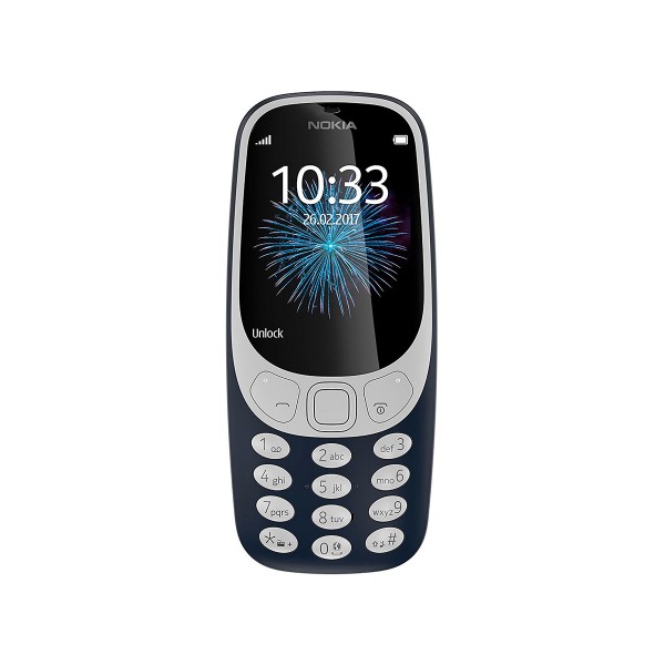 Nokia 3310 (2017) azul oscuro móvil senior dual sim 2.4'' cámara 2mp bluetooth radio fm microsd