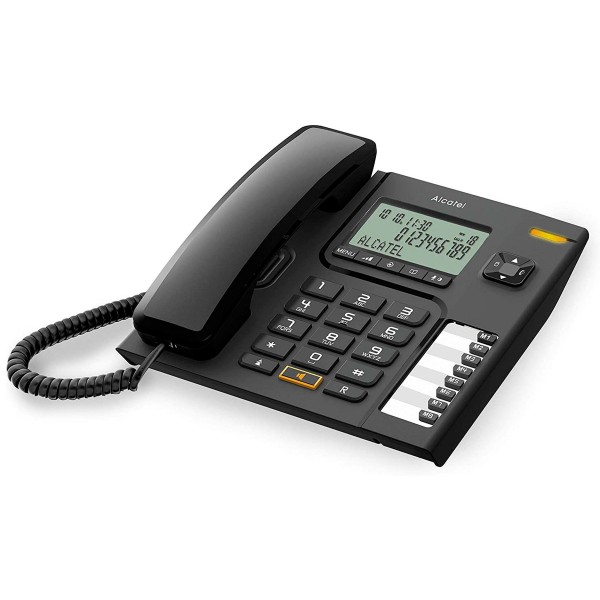 Alcatel T76 negro teléfono fijo con cable pantalla manos libres