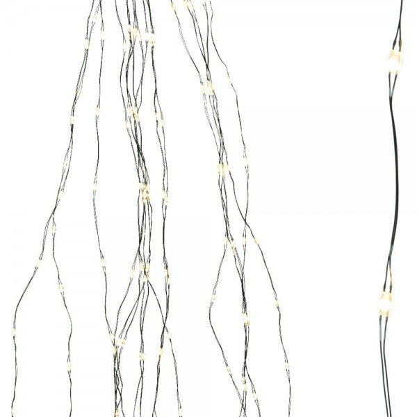 Guirnalda micro led exterior blanco calido para arbol de 180cm 6,8m (largo)