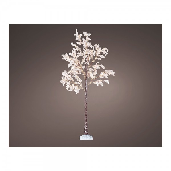 Arbol micro led flores blancas ip44 180cm