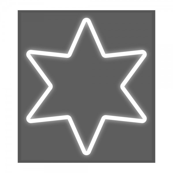 Figura estrella flexiled 46x55,5cm blanca