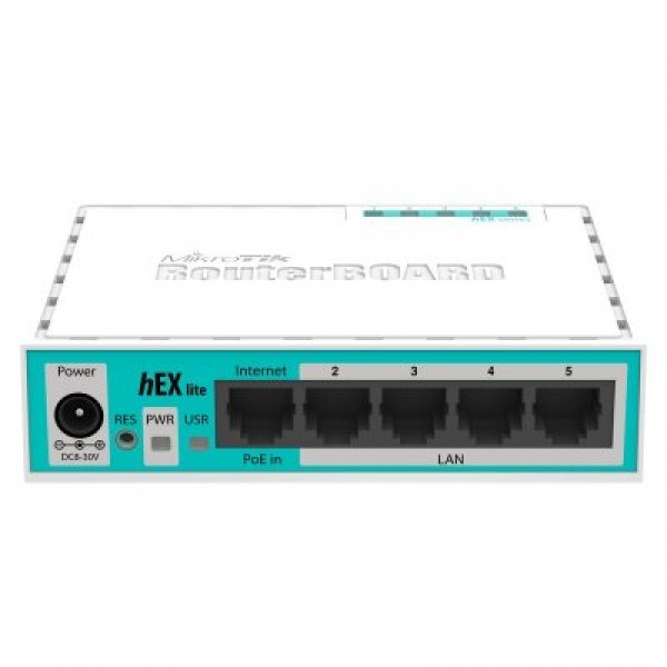 Mikrotik rb750r2 hex lite router 5x10/100 l4